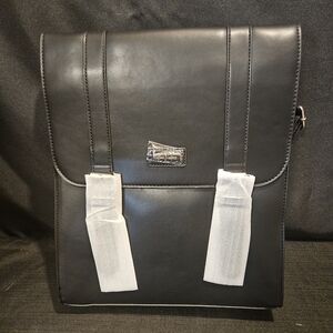 Yani J'adore Midnight Dream Collection Black Faux Leather Backpack NWT